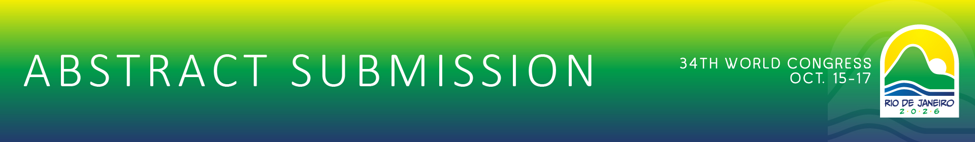 34th World Congress of the ISHRS - RIo Event Banner