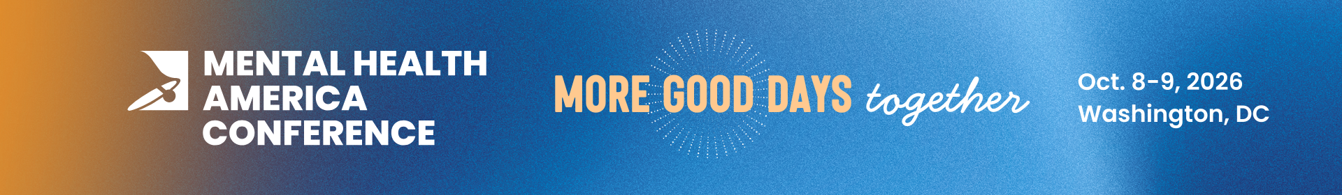 2026 Mental Health America Conference  Event Banner