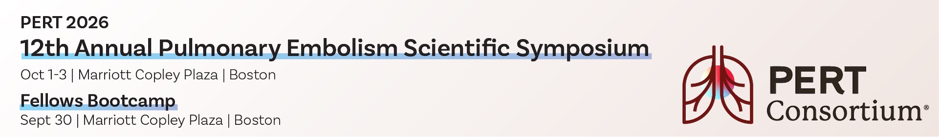 12th Pulmonary Embolism Scientific Symposium 2026 Event Banner