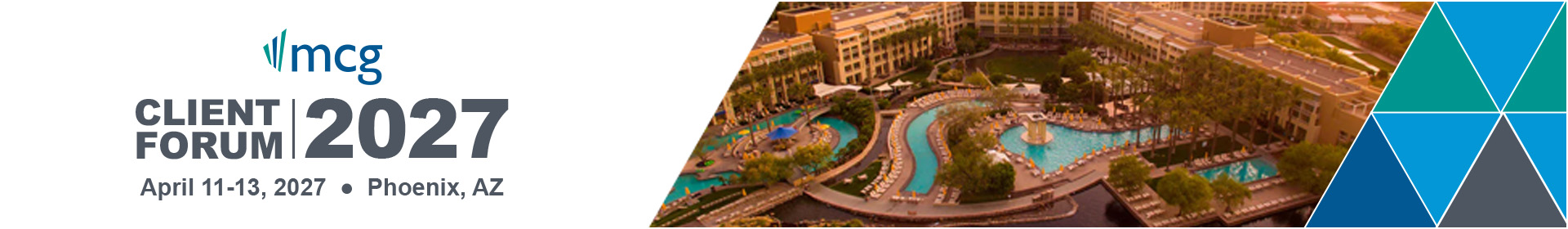 2027 Client Forum Event Banner