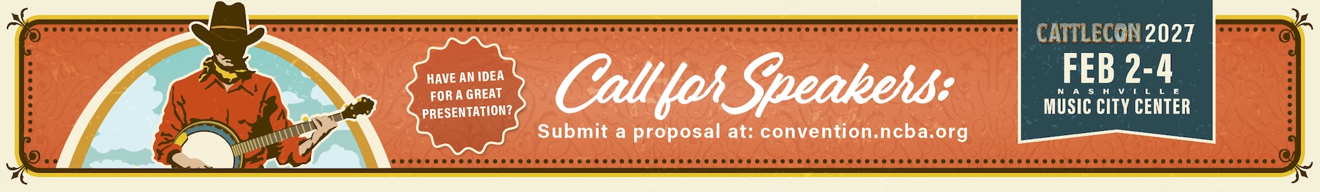 NCBA CattleCon 2027 Event Banner