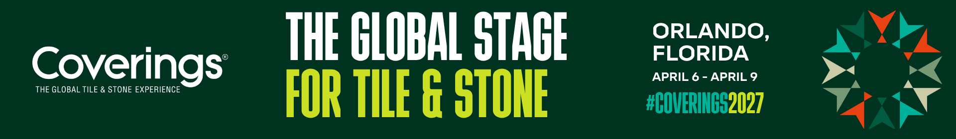 Coverings 2027 Event Banner