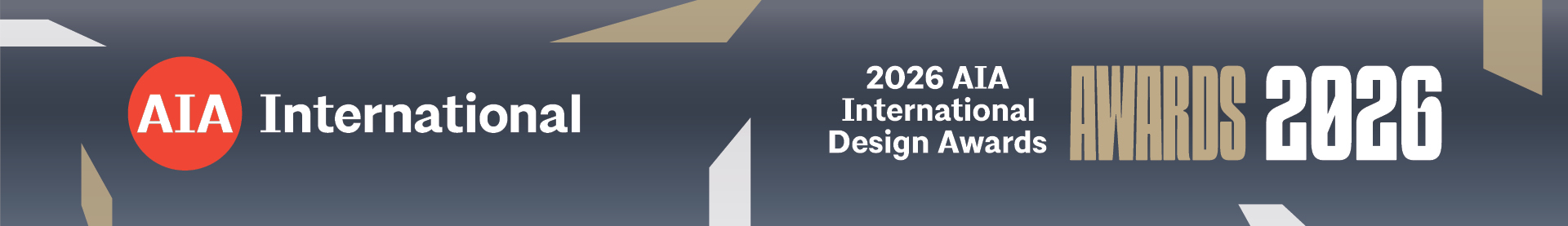 2026 AIA International Design Awards Event Banner