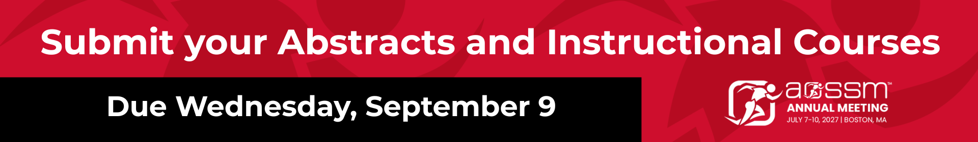 2027 AOSSM Annual Meeting Event Banner
