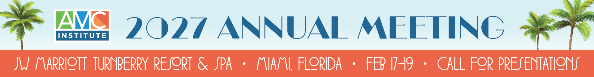 2027 AMCI Annual Meeting Event Banner