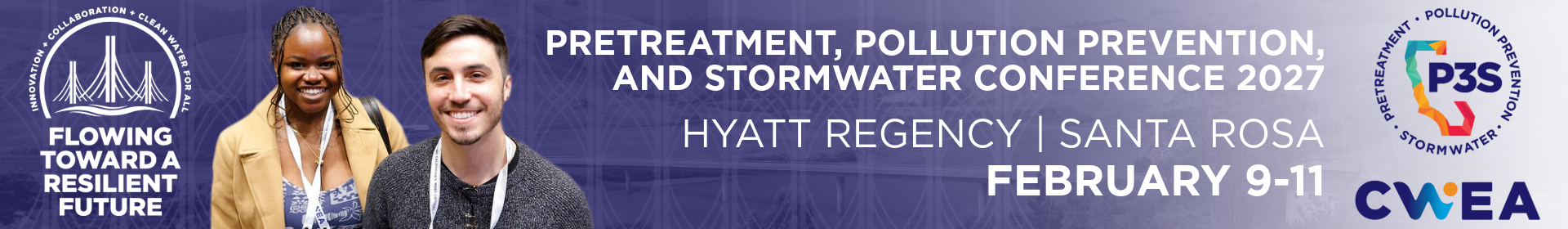 P3S 2027 P(retreatment, Pollution Prevention, and Stormwater) Conference Event Banner