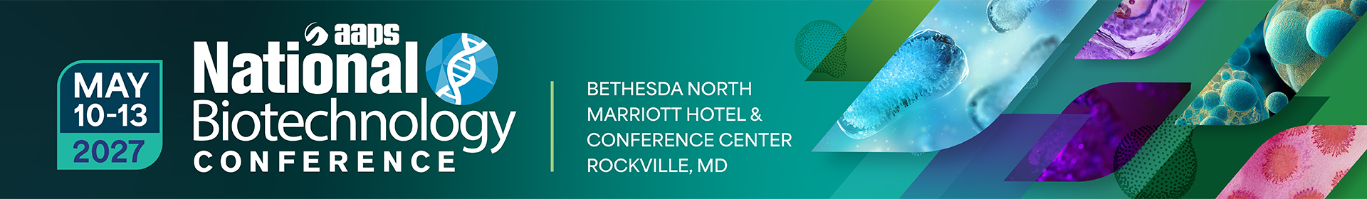 AAPS 2027 National Biotechnology Conference Event Banner