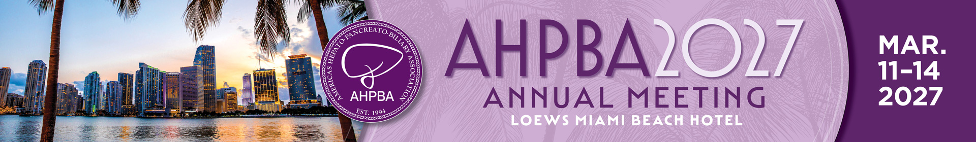AHPBA 2027 Annual Meeting Event Banner