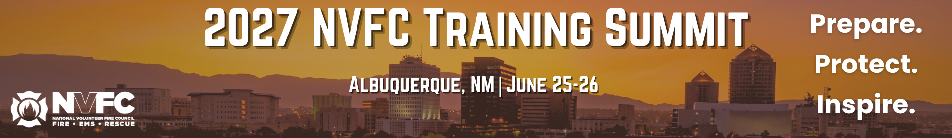 2027 NVFC Training Summit Event Banner