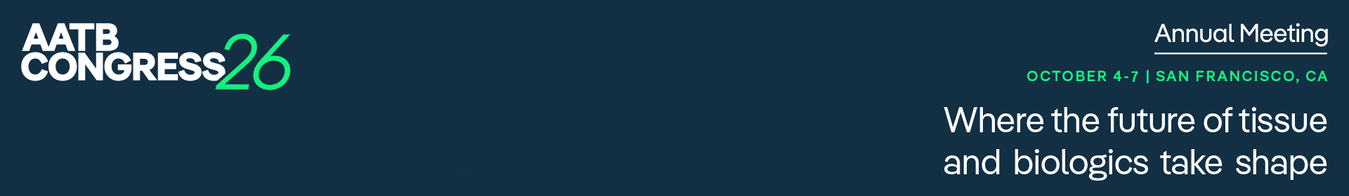 AATB Congress 26 Call for Abstracts Event Banner