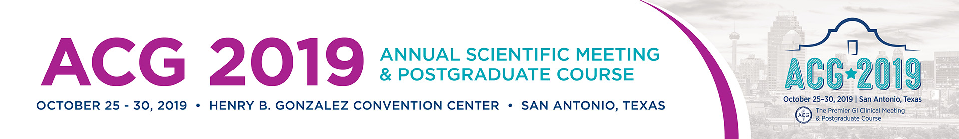 ACG 2019 Annual Scientific Meeting and Postgraduate Course