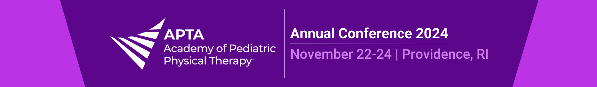 2024 APTA Pediatrics Annual Conference Event Banner