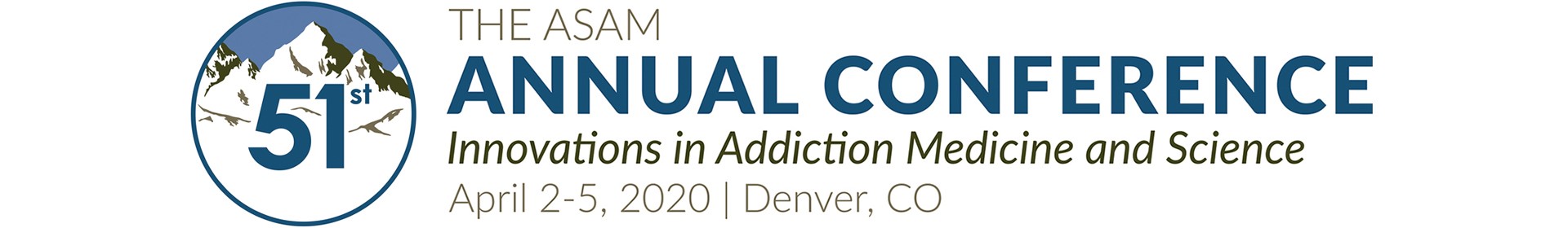 ASAM 51st Annual Conference - 2020 Event Banner