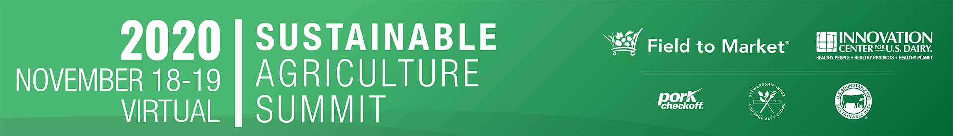 2020 Sustainable Agriculture Summit Event Banner