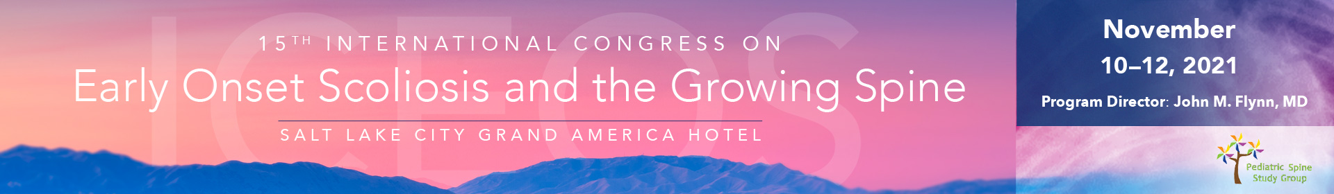 Int'l Congress on Early Onset Scoliosis and the Growing Spine Event Banner