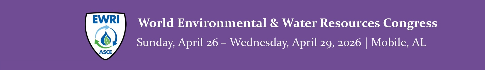 2026 EWRI Congress Event Banner