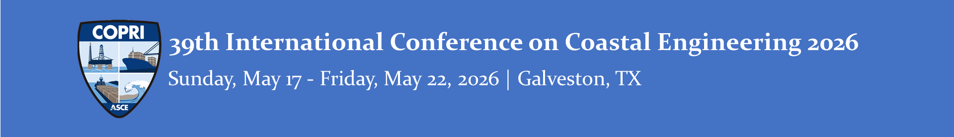 39th International Conference on Coastal Engineering 2026