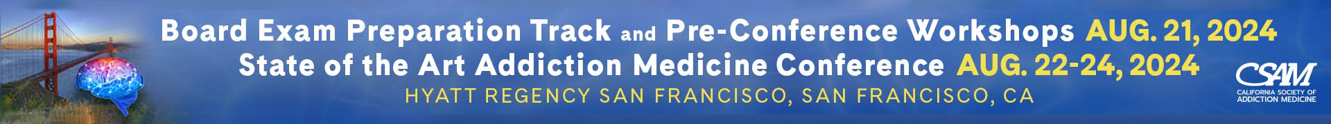 2024 State of the Art Addiction Medicine and Board Exam Preparation Track Event Banner
