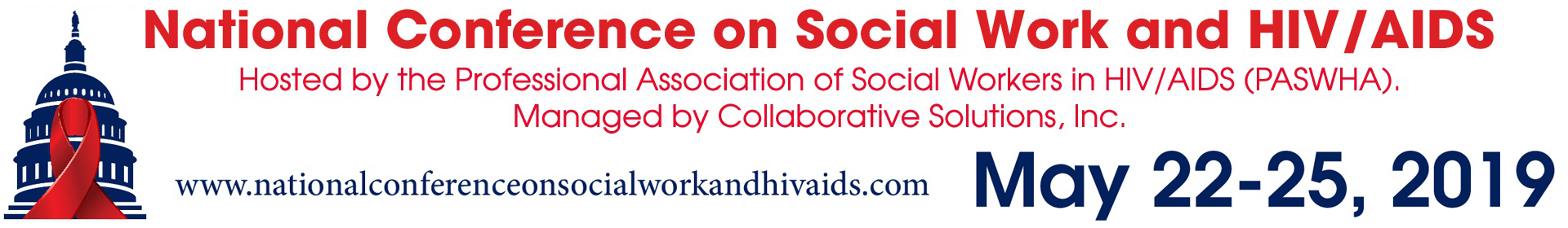 2019 National Conference on Social Work and HIV/AIDS Event Banner