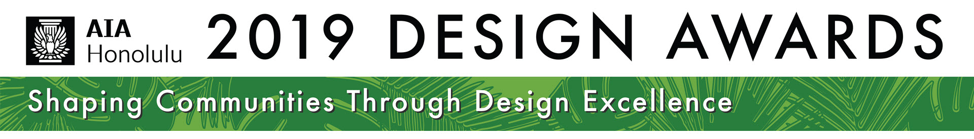 2019 AIA Honolulu Design Awards Event Banner