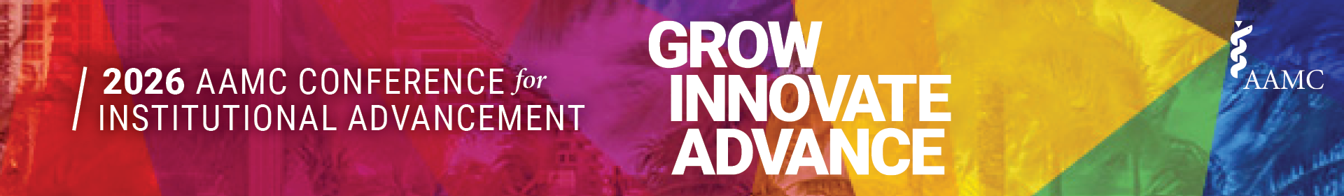 2026 AAMC Conference for Institutional Advancement Event Banner