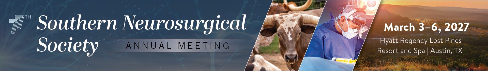 2027 77th Southern Neurosurgical Society Event Banner