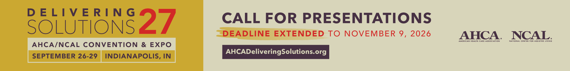 AHCA/NCAL's 2027  Annual Meeting & Expo Event Banner