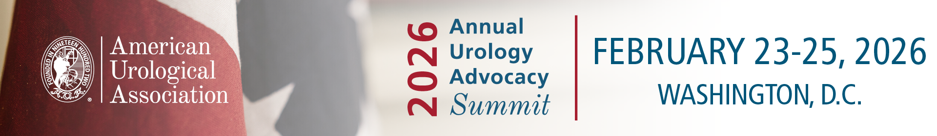 2026 Annual Urology Advocacy Summit Event Banner
