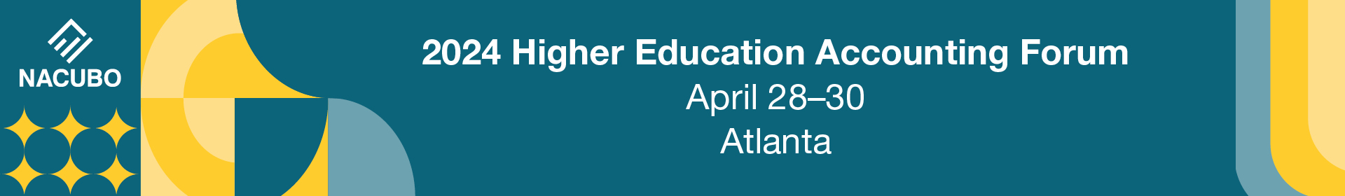 2024 Higher Education Accounting Forum Event Banner
