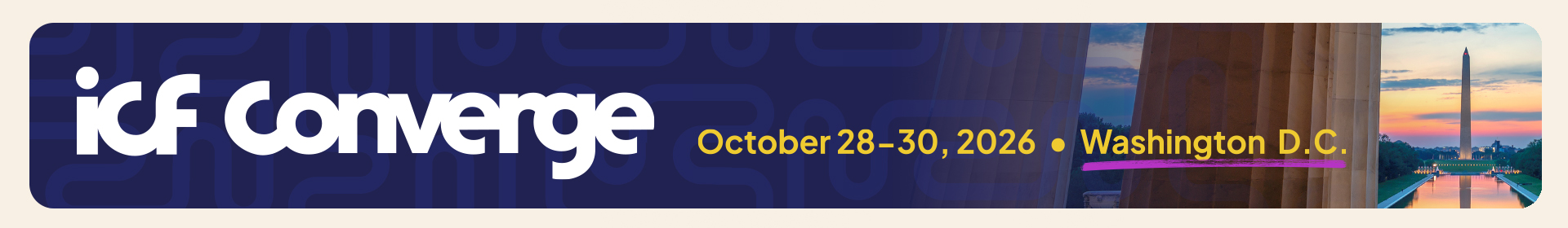 ICF Converge 2026 Event Banner