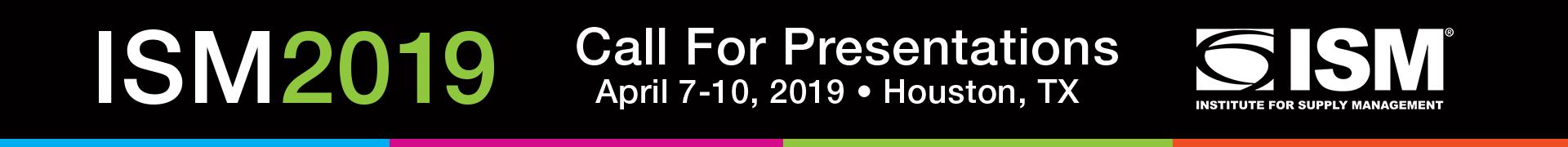 ISM 2019 Event Banner