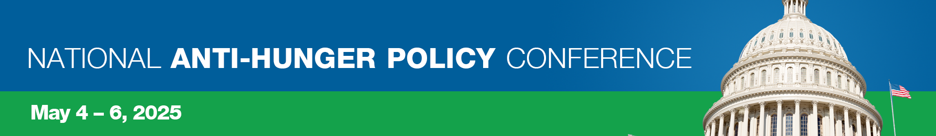 2025 Anti Hunger Policy Conference Event Banner