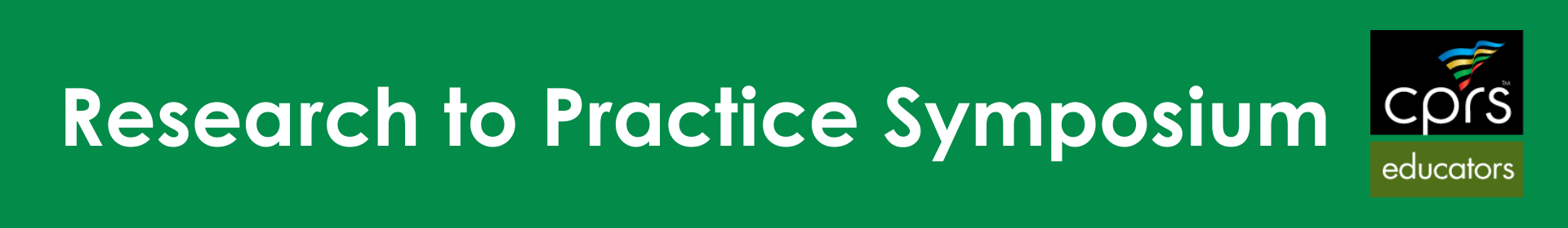 2026 Research to Practice Symposium Event Banner