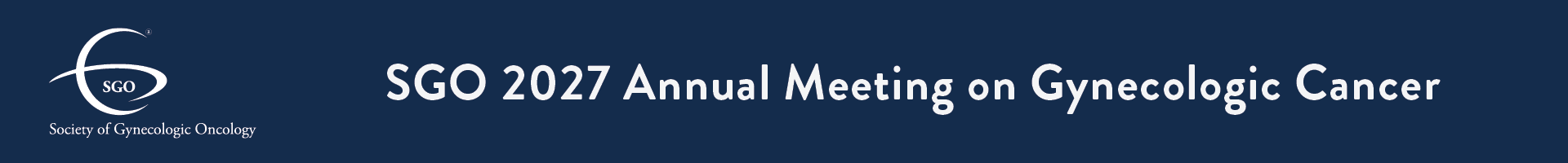 SGO 2027 Annual Meeting on Gynecologic Cancer Event Banner