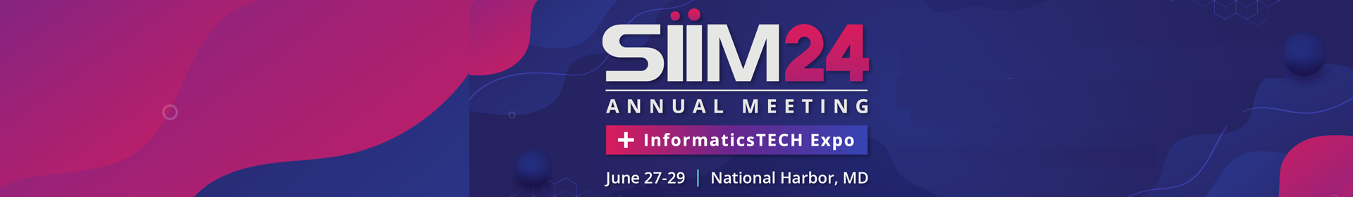 SIIM 2024 Event Banner