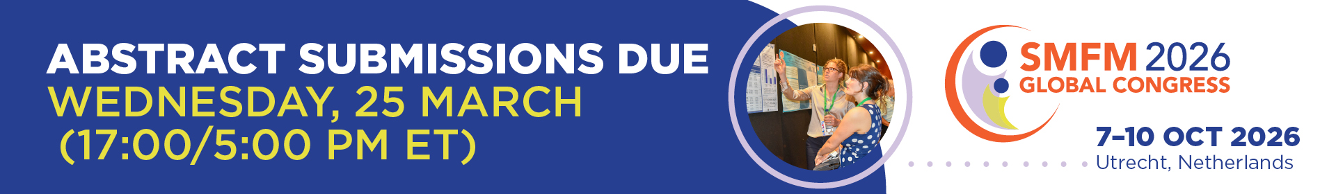 SMFM 2026 Global Congress Event Banner