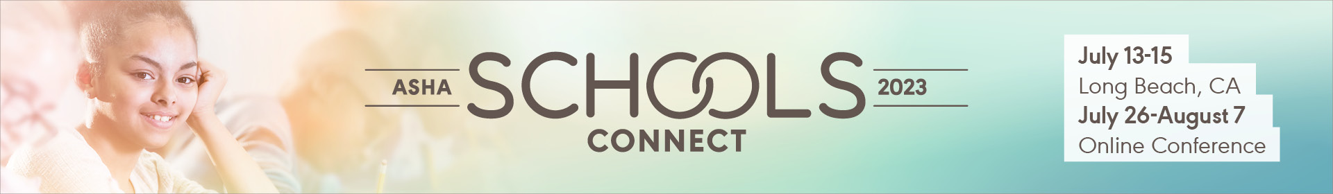 ASHA Schools Connect 2023 Event Banner