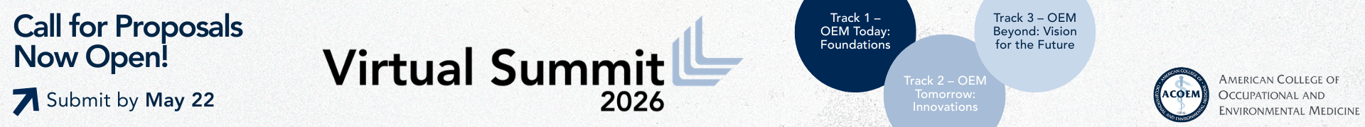 2026 ACOEM Virtual Summit  Event Banner