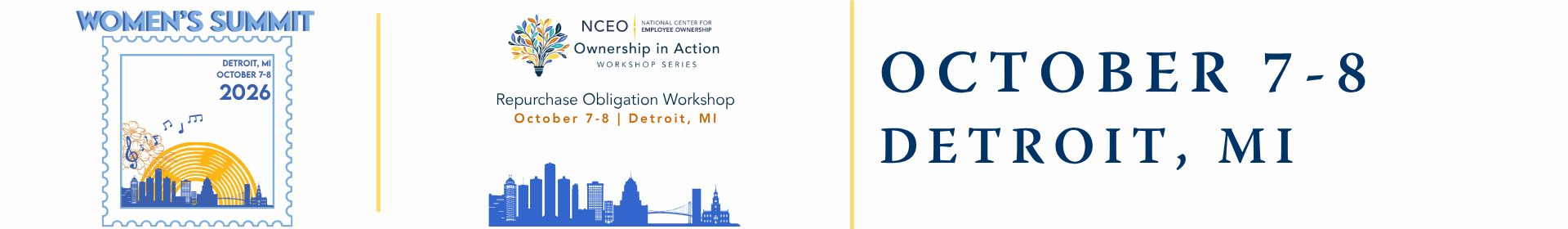 2026 Women's Summit - Detroit Event Banner