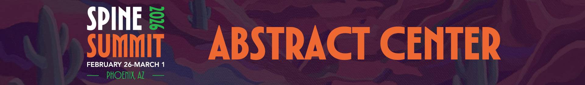 2026 Spine Summit Event Banner