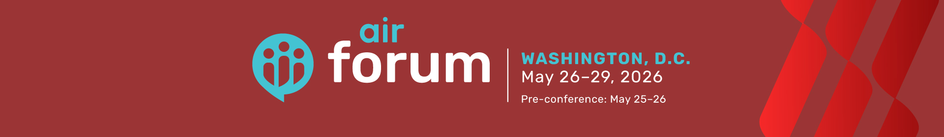 2026 AIR Forum, Washington, D.C. | May 26–29